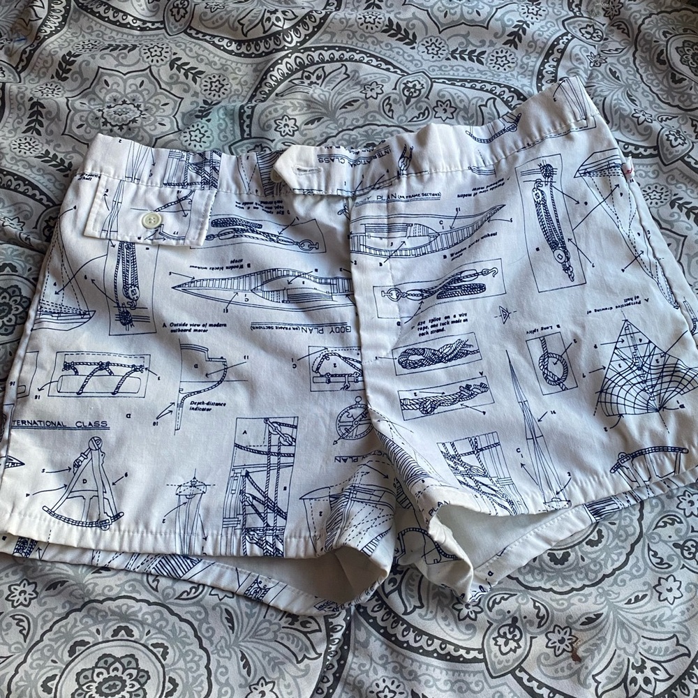 Vintage Jantzen Blue Print shorts